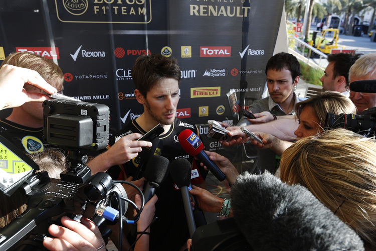 Romain Grosjean hat viel zu sagen