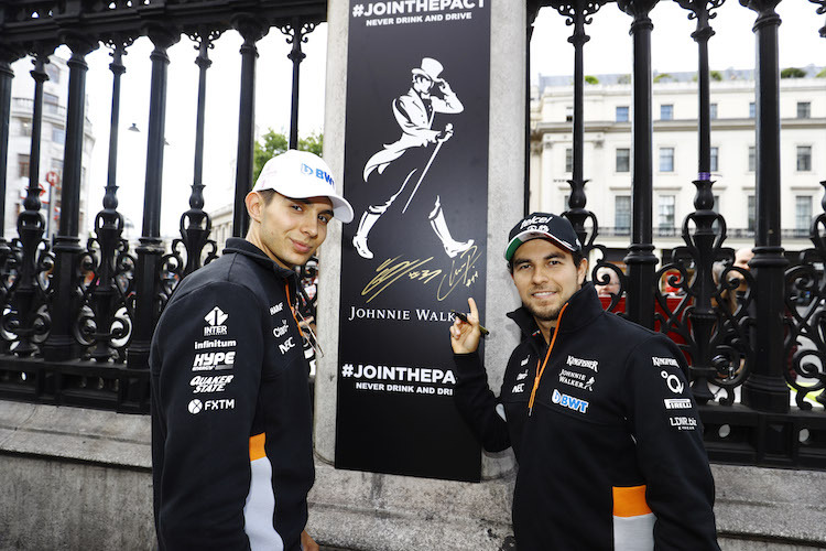 Esteban Ocon und Sergio Pérez