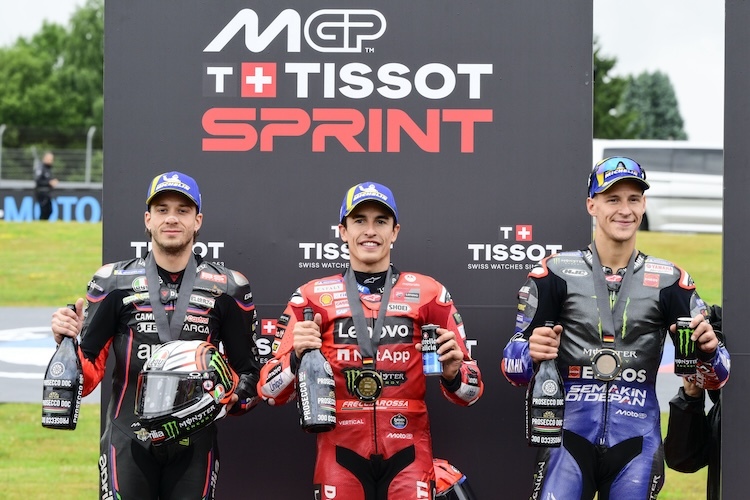 Die besten Sprint am Sachenring: Marquez, Bezzecchi, Quartararo