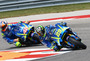 Rins hinter seinem Suzuki-Teamkollegen Andrea Iannone