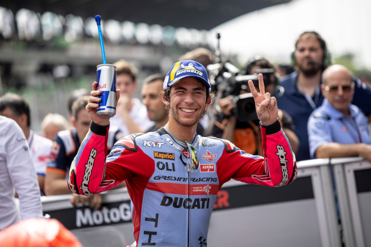 Enea Bastianini freute sich über die erste Startreihe für den Malaysia-GP