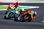 Im Rennen: Brad Binder (33) wehrt sich gegen Rossi (46) und Pirro