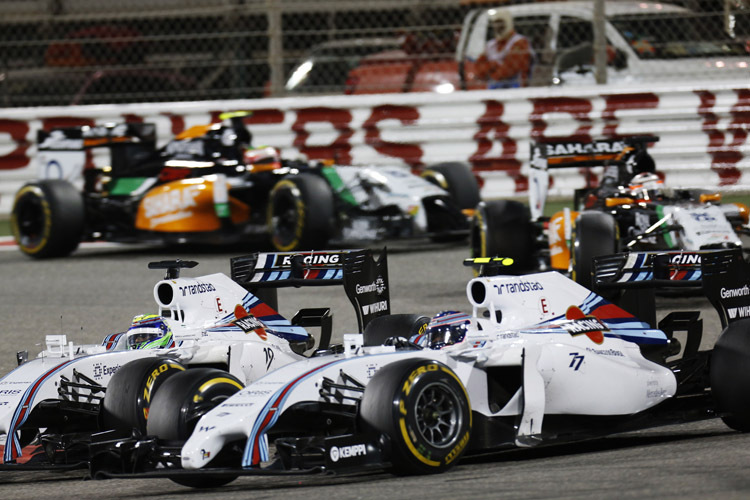 Spannende Duelle lieferte sich Nico Hülkenberg sowohl mit seinem Teamkollegen Sergio Pérez als auch mit dem Williams-Duo