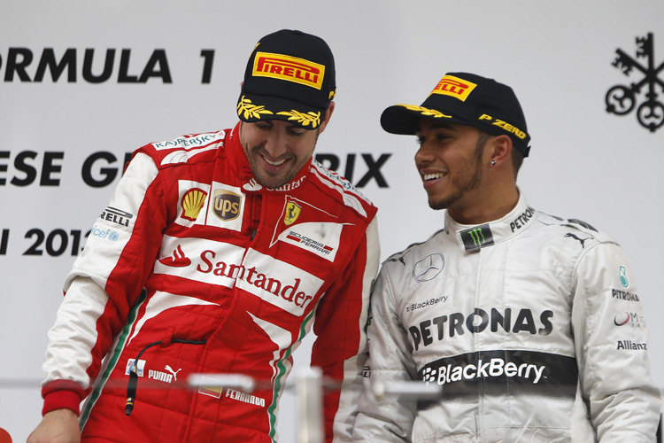 Fernando Alonso und Lewis Hamilton