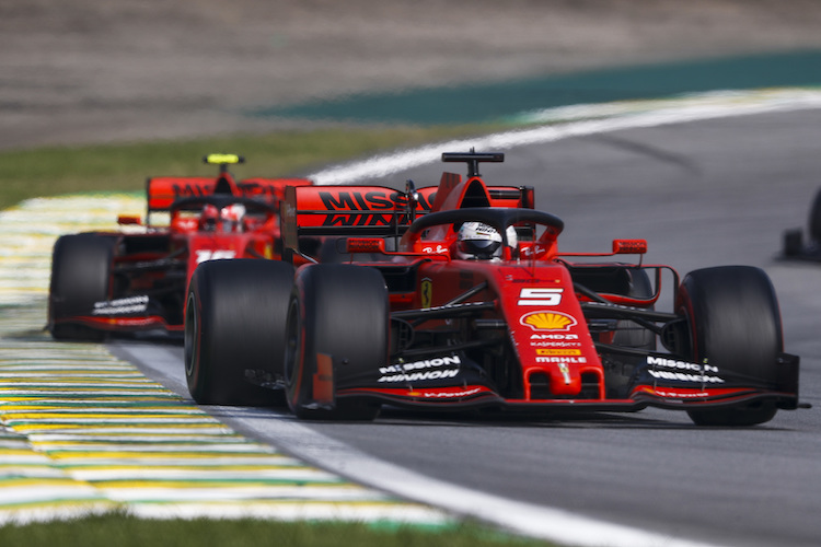 Vettel vor Leclerc in Brasilien