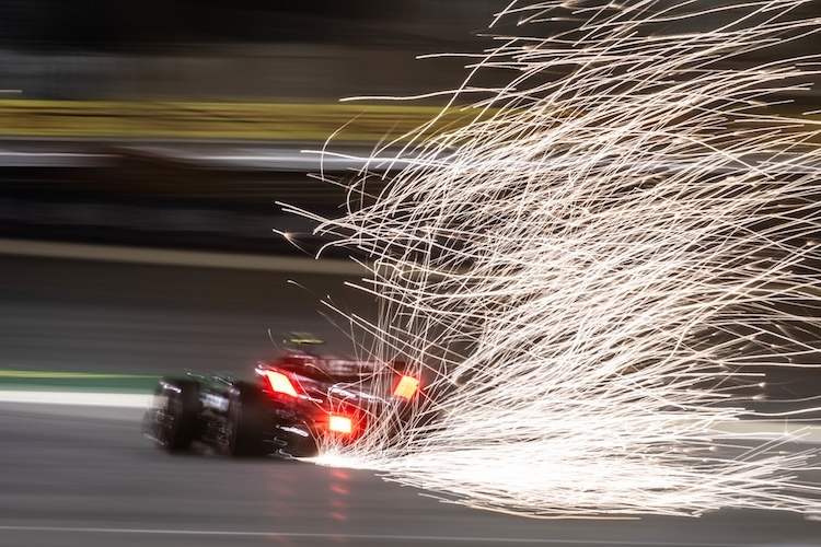 Lewis Hamilton liess es richtig krachen