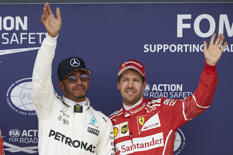 Lewis Hamilton und Sebastian Vettel