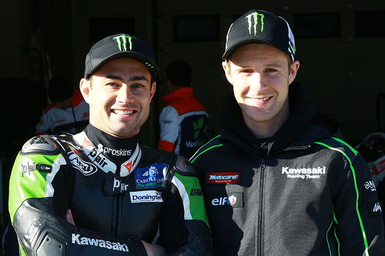 Kommen gut klar: Leon Haslam (li.) und Jonathan Rea