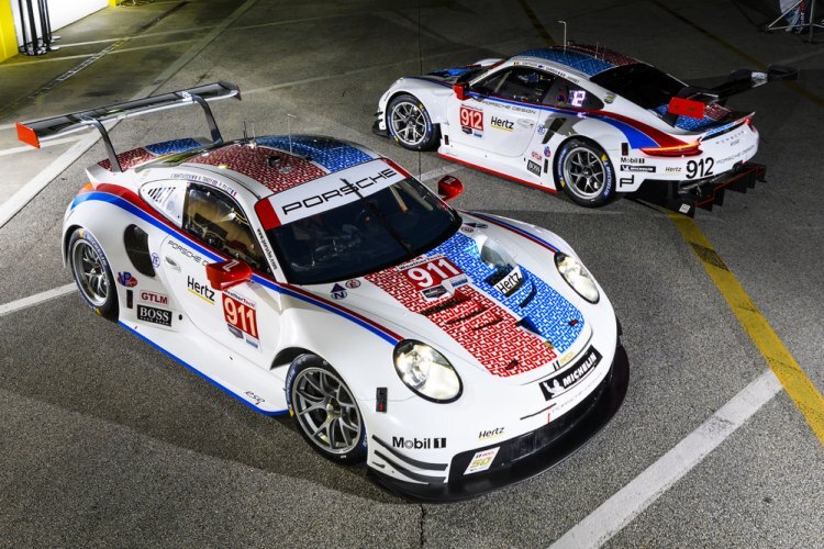 So sehen die Porsche 911 RSR im Design von Brumos Racing in Daytona und Sebring aus