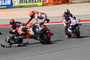 Der Aufreger in Portimão: Marc Márquez schoss Miguel Oliveira ab