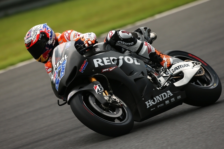 Casey Stoner auf dem Honda-Prototyp für 2014