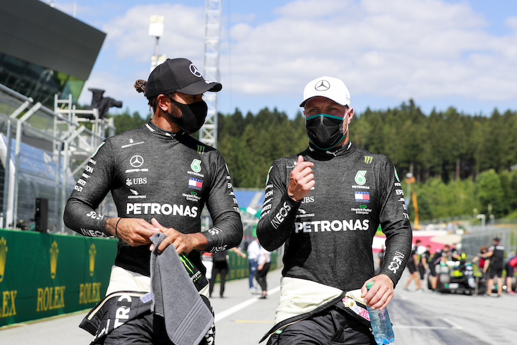 Lewis Hamilton und Valtteri Bottas