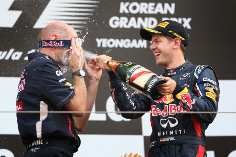 Adrian Newey und Sebastian Vettel