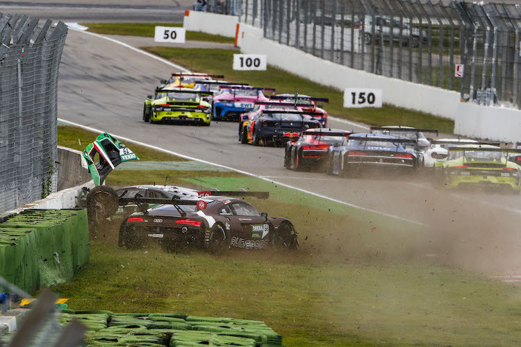 In Hockenheim gab es am Samstag zahlreiche Unfälle