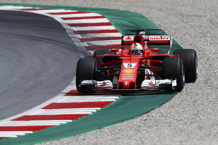 Sebastian Vettel war im dritten Training der Schnellste