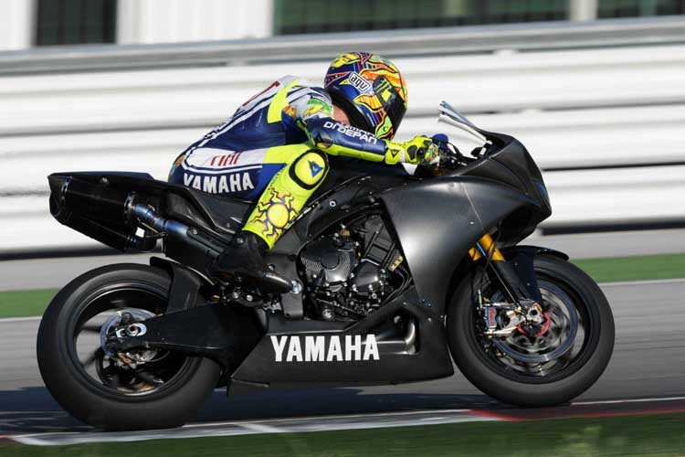 Rossi beim Superbike-Test in Misano