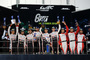 Freude über Platz 2: Fernando Alonso, Sébastien Buemi und Kazuki Nakajima