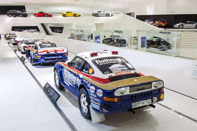 Das Porsche-Museum in Stuttgart