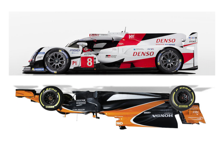 Der Toyota und der McLaren im Vergleich