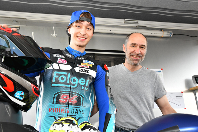 Valentin Folger (li.) mit Papa Alexander