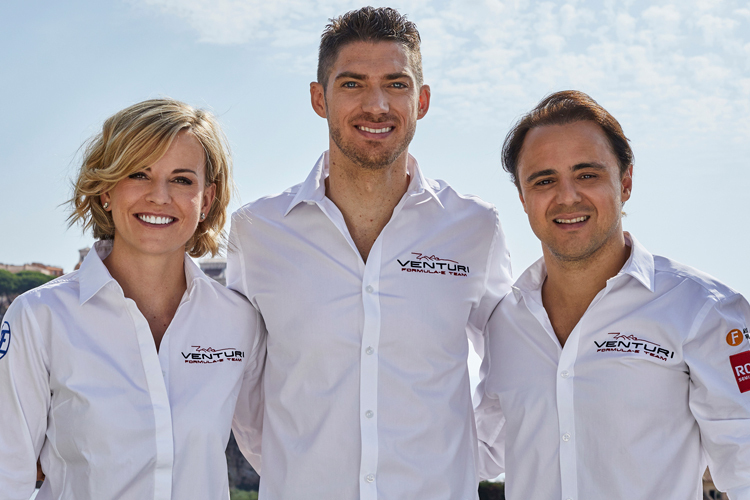 Susie Wolff, Edo Mortara und Felipe Massa