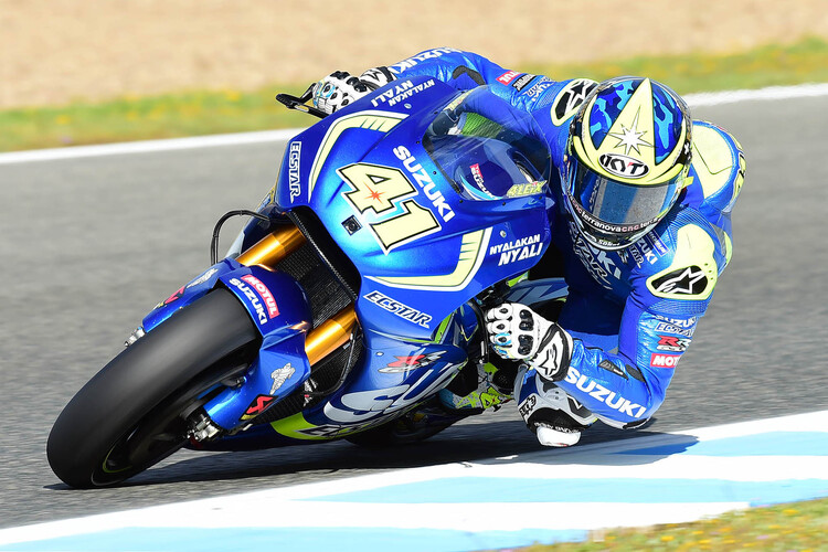 Aleix Espargaró auf der Suzuki beim GP von Jerez 2016