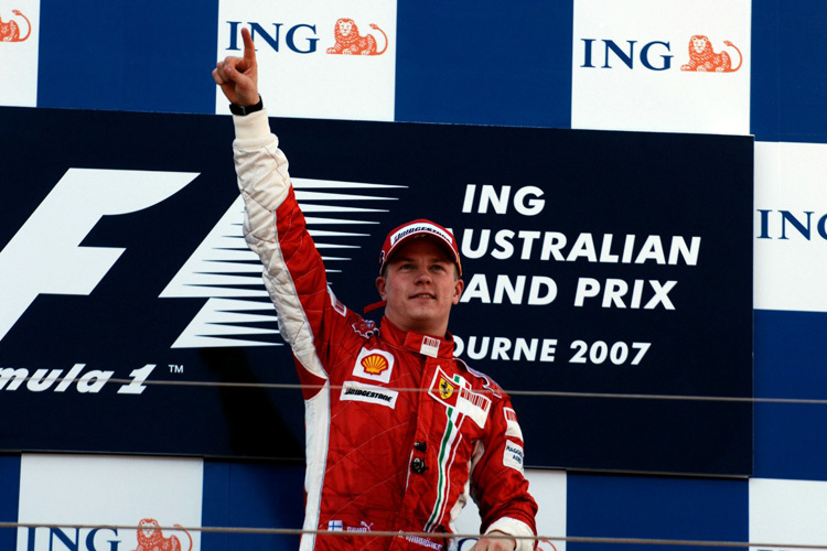 Kimi Räikkönen: Sieg beim Ferrari-Debüt in Australien 2007