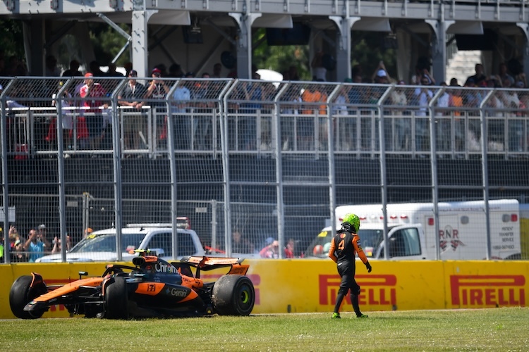 Lando Norris nach seiner Blödheit