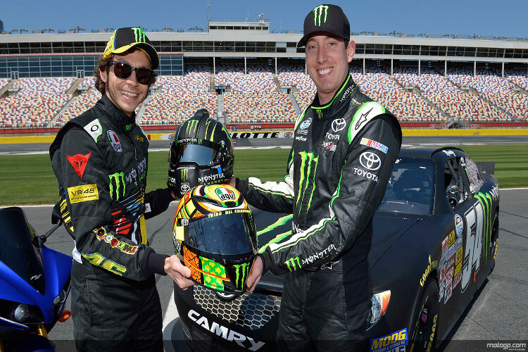 Valentino Rossi und NASCAR-Pilot Kyle Bush