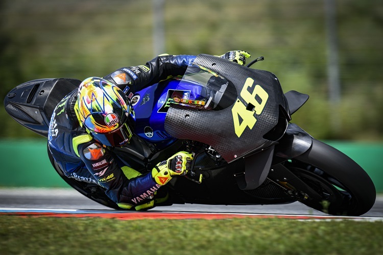 Valentino Rossi auf dem M1-Prototyp für 2020