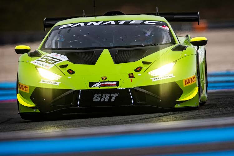  Der GRT Lamborghini bei den offiziellen GTWC-Testtagen in Le Castellet