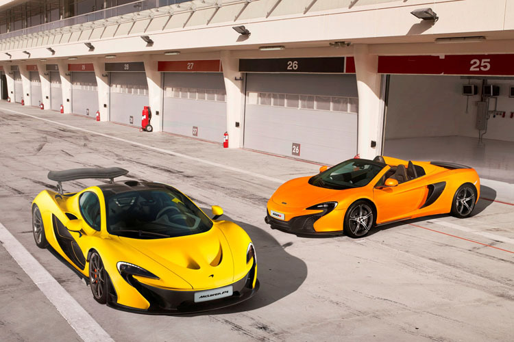 Der McLaren P1 und der 650S Spider