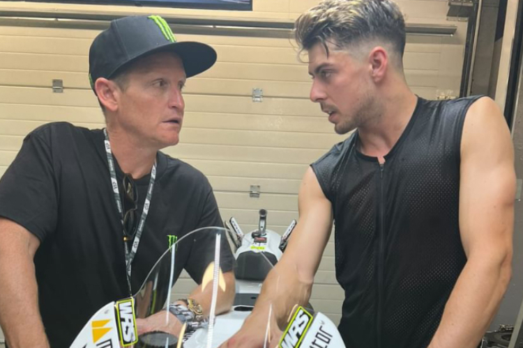 Ricky Carmichael (li.) mit MotoGP-Pilot Fabio Di Giannantonio