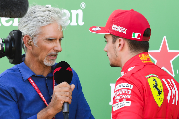 Damon Hill und Charles Leclerc 2019 in Suzuka