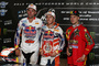 Die Top-3 in Schweden: Sieger Antonio Cairoli mit Ken de Dycker (li.) und Clément Desalle (re.)