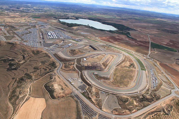 Auch das Motorland Aragón liegt in einem Risikogebiet