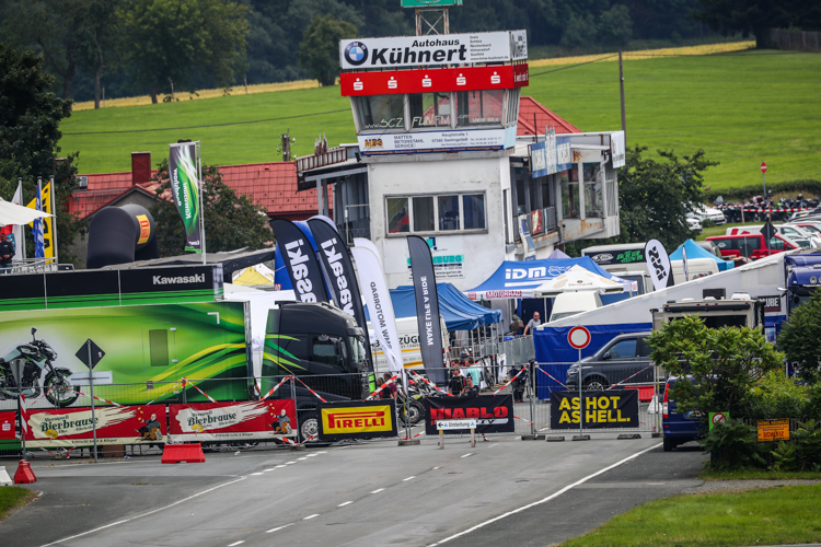 Das obere Fahrerlager in Schleiz