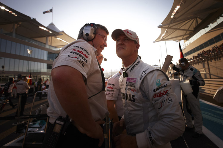 Ross Brawn und Michael Schumacher kämpften jahrelang gemeinsam für den Formel-1-Erfolg