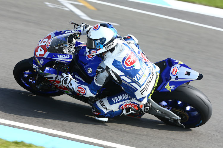 Niccolo Canepa fuhr in Donington das erste Podium für Yamaha im Superstock-1000-Cup ein