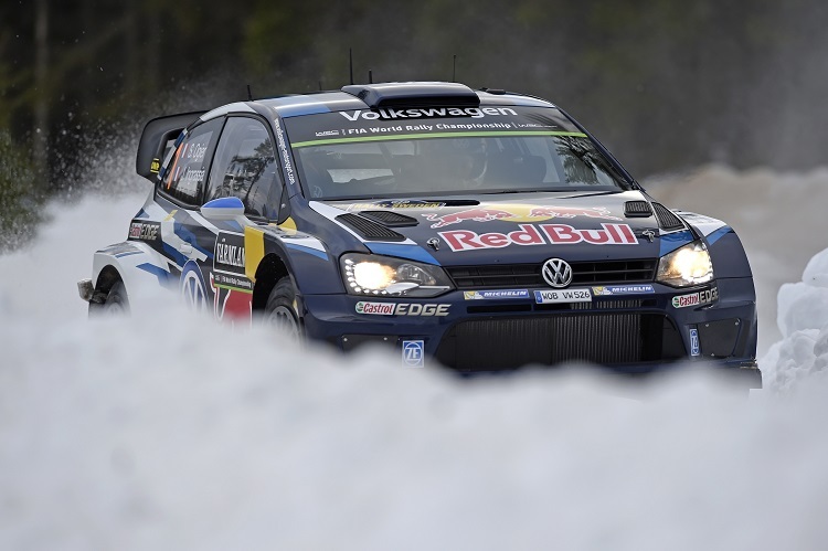 Sébastien Ogier im schwedischen Schnee