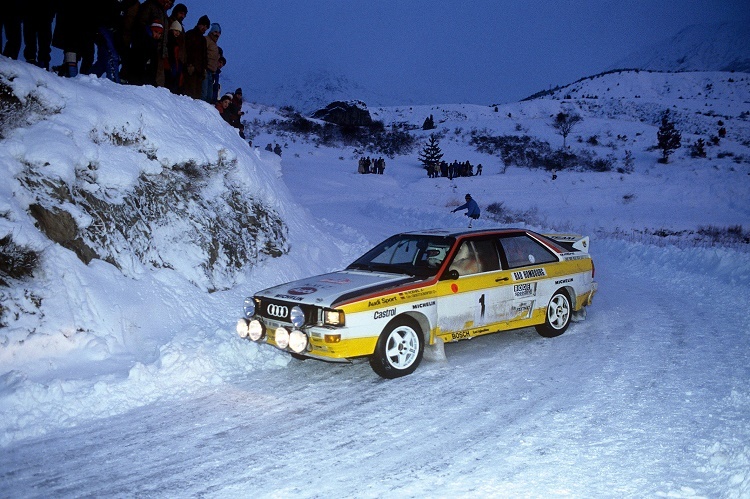 Walter Röhrl 1984 bei der Rallye Monte Carlo