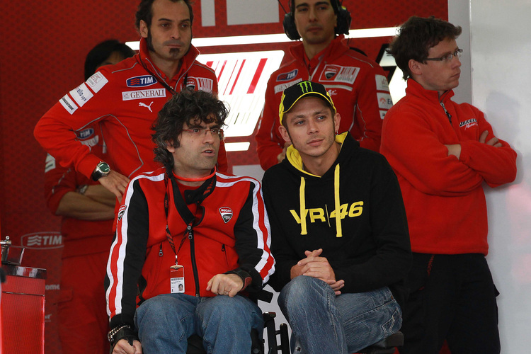 Filippo Preziosi und Valentino Rossi