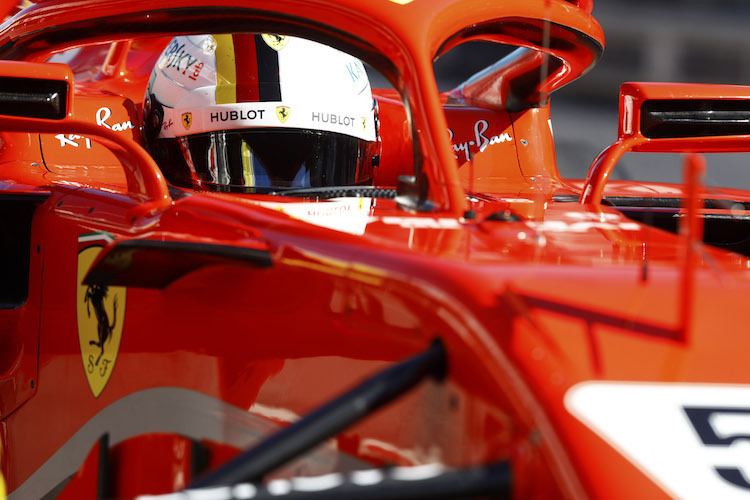 Sebastian Vettel war am Vormittag des fünften Testtages der Schnellste
