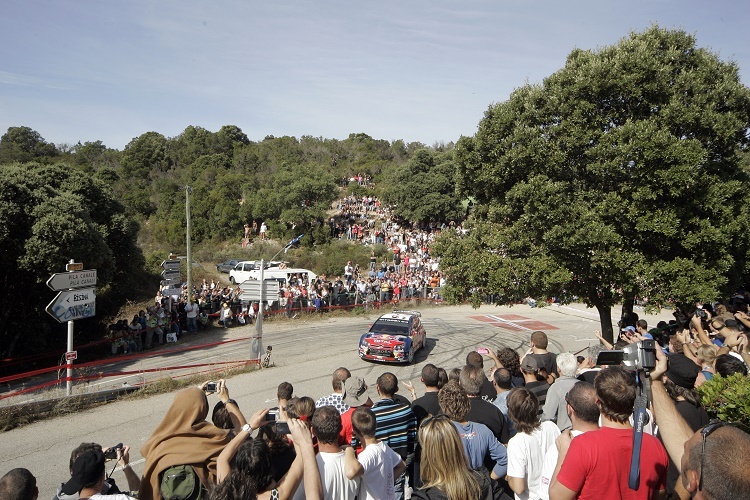 Rekordchampion Sébastien gewann 2008 die letzte WM-Rallye auf Korsika