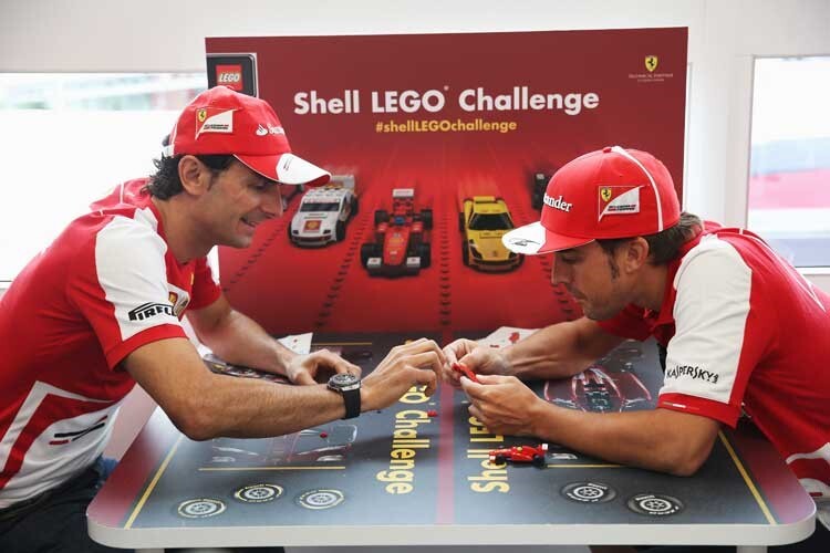 Pedro de la Rosa 2014 mit Fernando Alonso