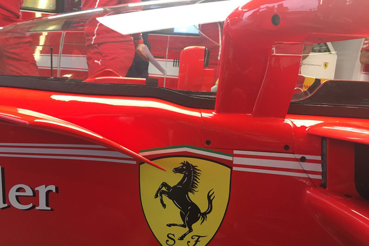 Ferrari selber zeigt dieses Foto