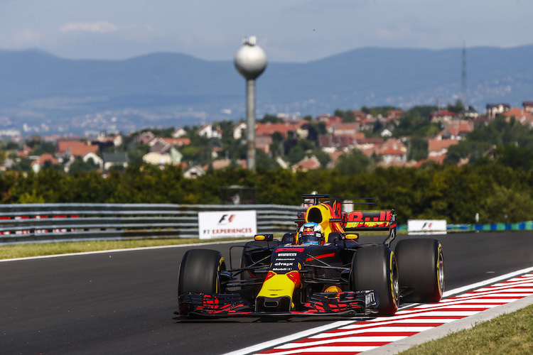 Daniel Ricciardo 2017 auf dem Hungaroring