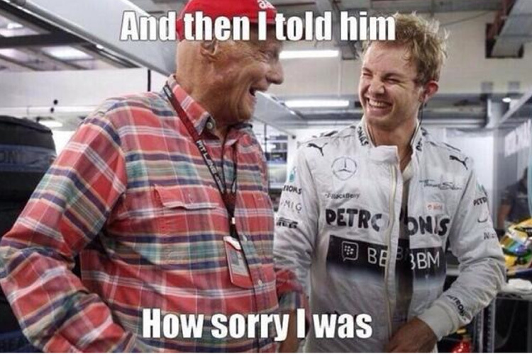 Natürlich wird Rosberg in den sozialen Netzwerken durch den Kakao gezogen