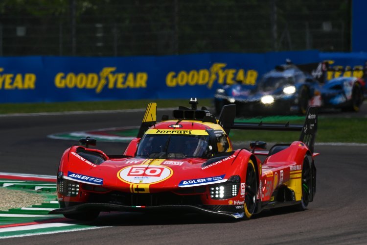 Werks-Ferrari 499P in Imola