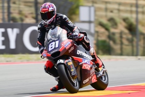 Senna Agius ist mit 77 Punkten Sechster in der Moto2-WM)
